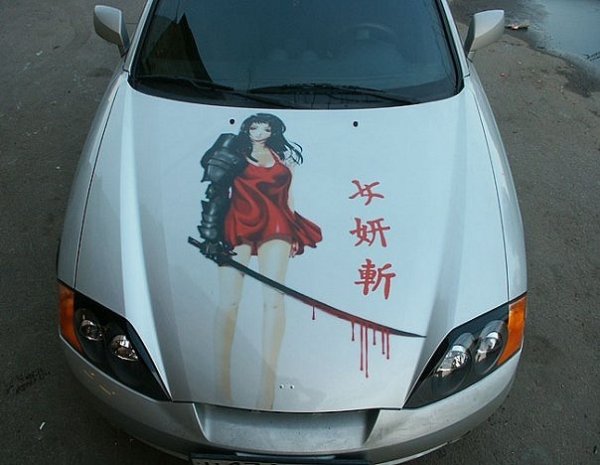 Японский винил на авто капот