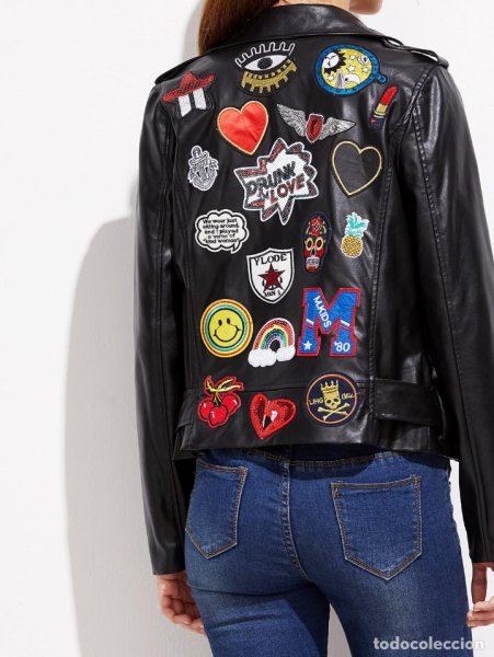 Нашивки на кожаную куртку на спину