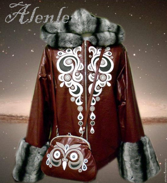 Аппликация на кожаную куртку