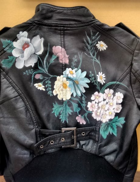 Роспись кожаной куртки