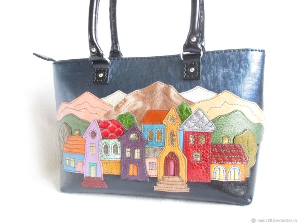 Аппликация из кожи