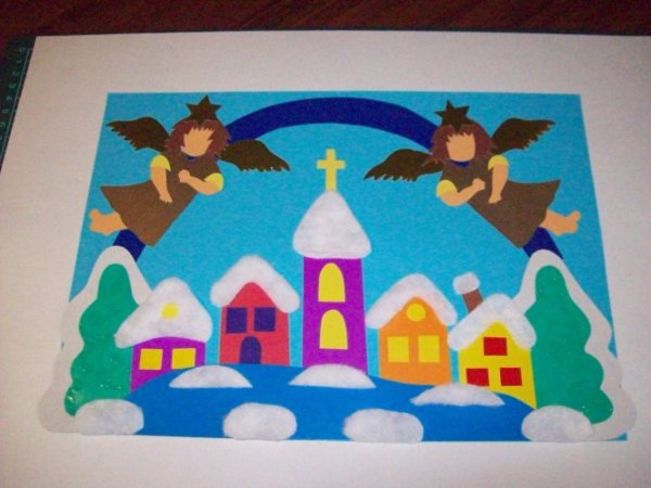 Аппликация Рождество