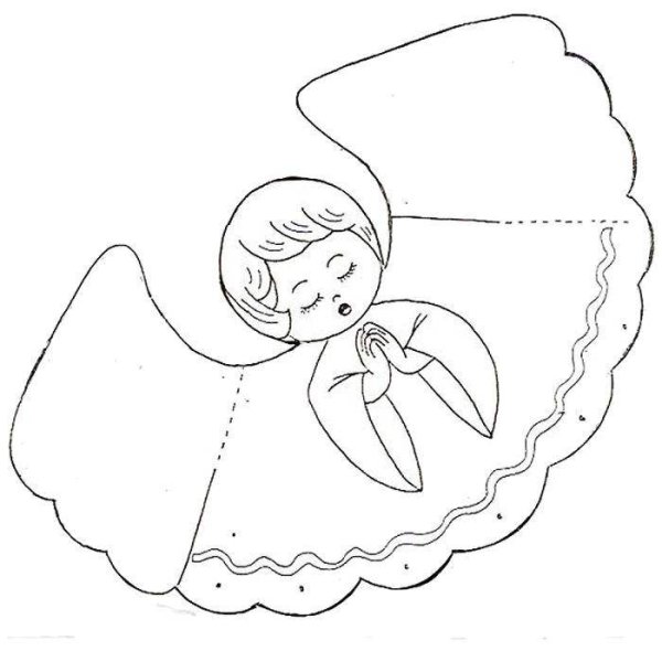 Аппликация Ангелочек