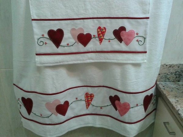 Аппликация кухонных полотенец