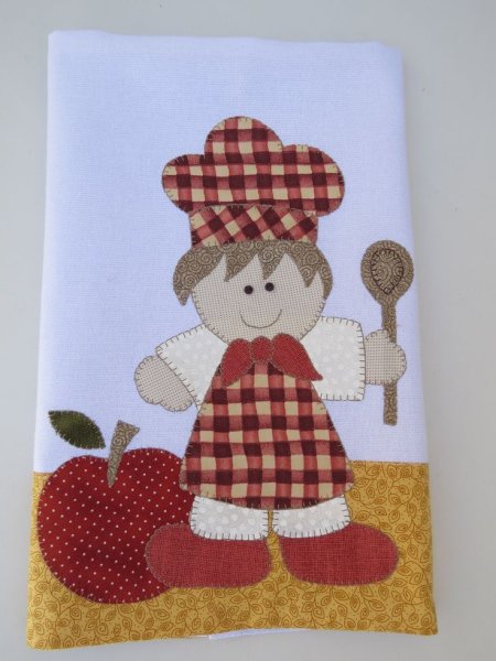 Аппликации для кухни из ткани