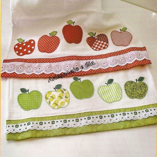 Декорировать кухонное полотенце