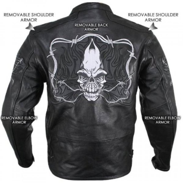Мотокуртка Xelement с черепами