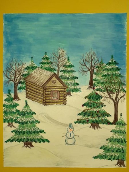 Поделка у леса на опушке