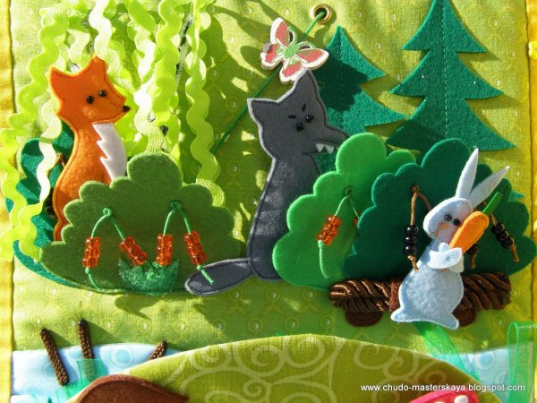 Лес из фетра развивающая