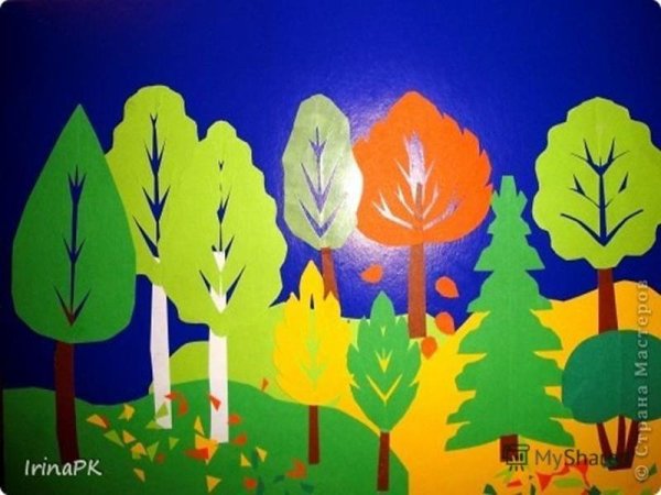 Аппликация дерево