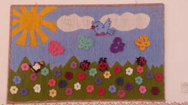 Аппликация для ребенка Поляна