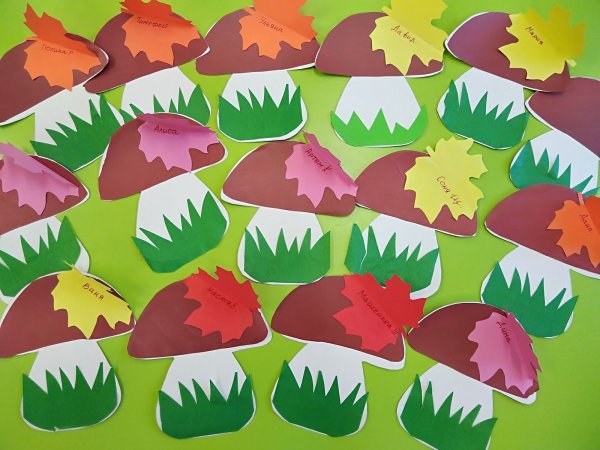 Аппликация грибы