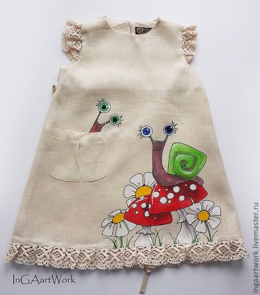 Детские платья с аппликацией