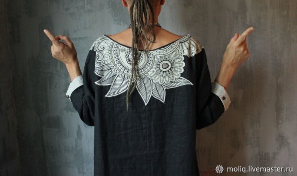 Бохо с черным кружевом