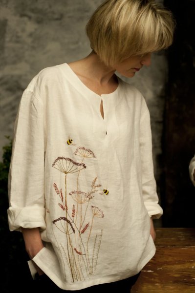 Ручная вышивка на одежде