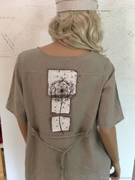 Необычные платья из льна