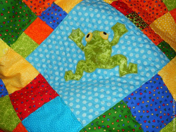 Детское одеяло пэчворк