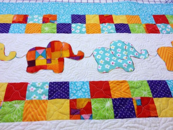 Детское одеяло пэчворк