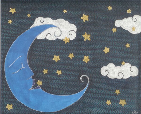 Луна поделка