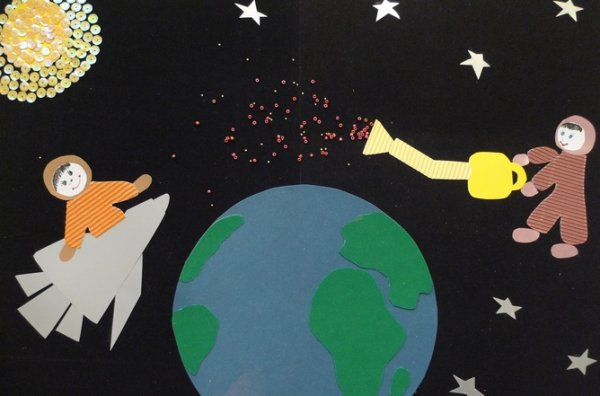 Аппликация на тему планеты