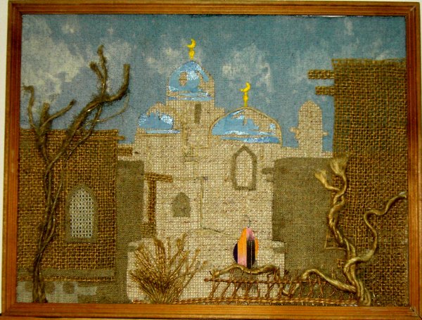 Панно из Мешковины