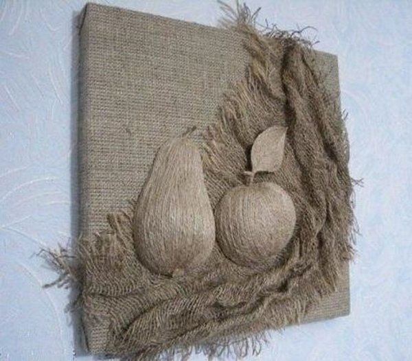 Картины на мешковине