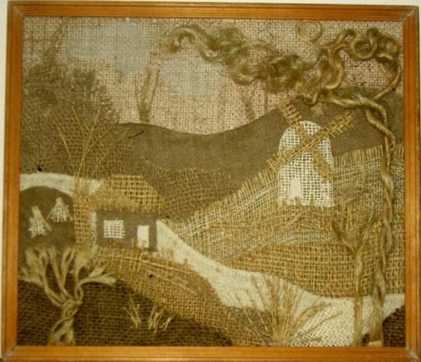 Панно из Мешковины