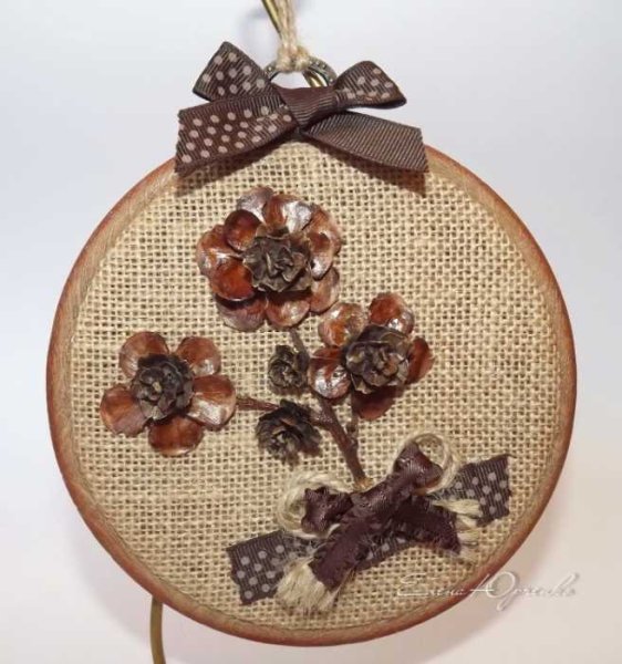 Панно на мешковине своими руками