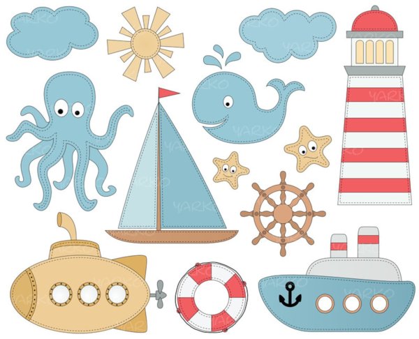 Аппликация море