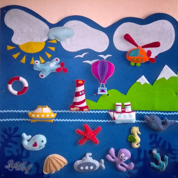 Панно из фетра для детей