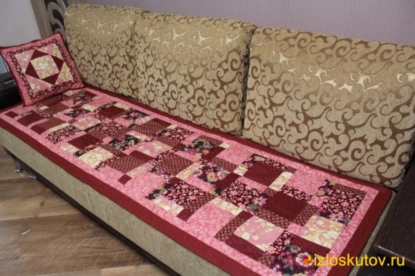 Лоскутный плед на диван