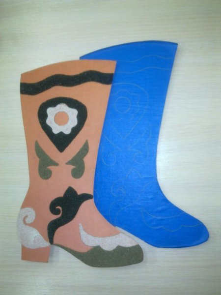 Татарский сапог аппликация