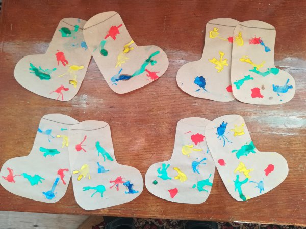 Аппликация в старшей группе на тему обувь