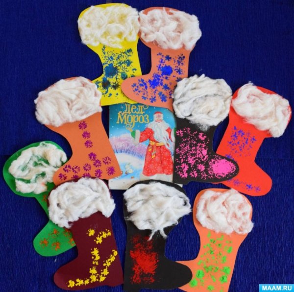 Аппликация на тему обувь