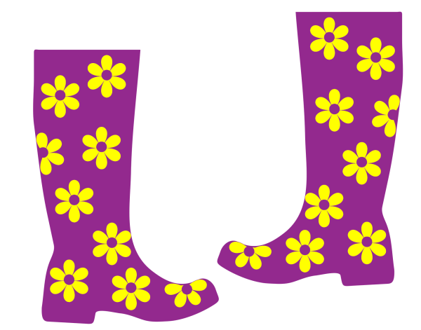 Резиновые сапоги аппликация