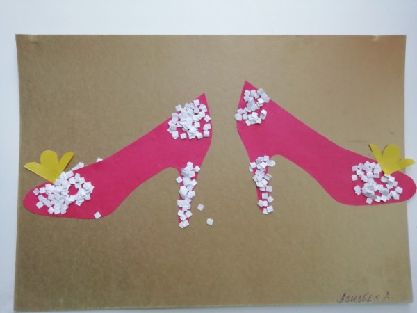 Туфельки для мамы аппликация