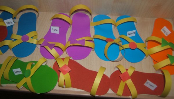 Аппликация обувь