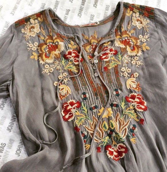 Вышивка на одежде