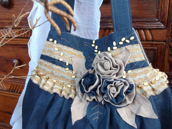 Декор джинсовой сумки