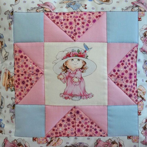 Покрывало пэчворк для девочки