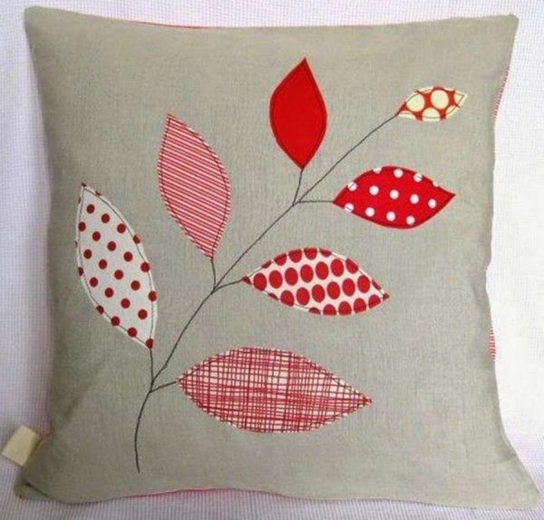 Декоративные наволочки с аппликацией