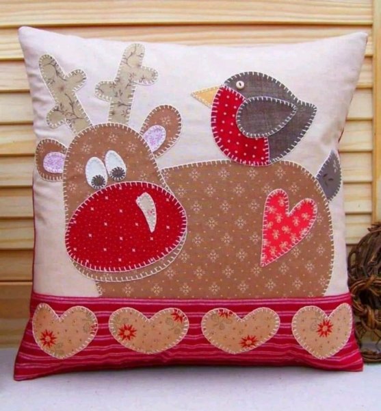 Аппликация на подушку