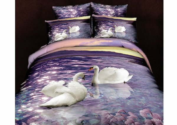 Бязь постельное белье Лебединое озеро