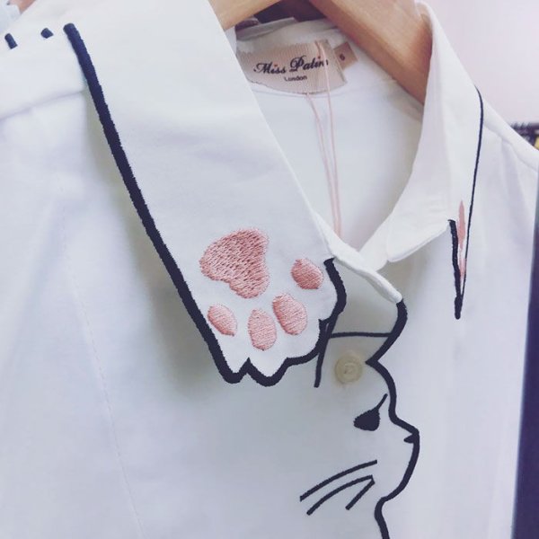 Вышивка на воротнике