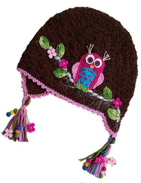 Декор для вязаной детской шапочки