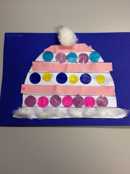 Зимняя аппликация