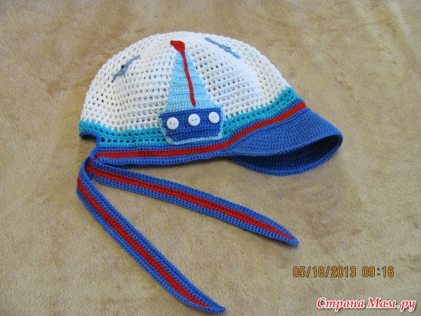 Кепка для мальчика крючком