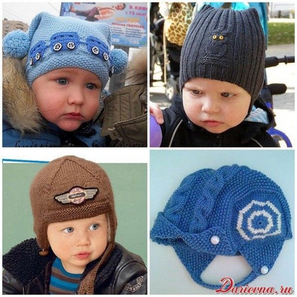 Шапка для мальчика спицами
