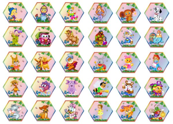 Наклейки на кабинки в детском саду