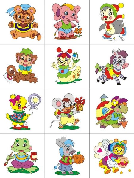 Наклейки на шкафы в детском саду